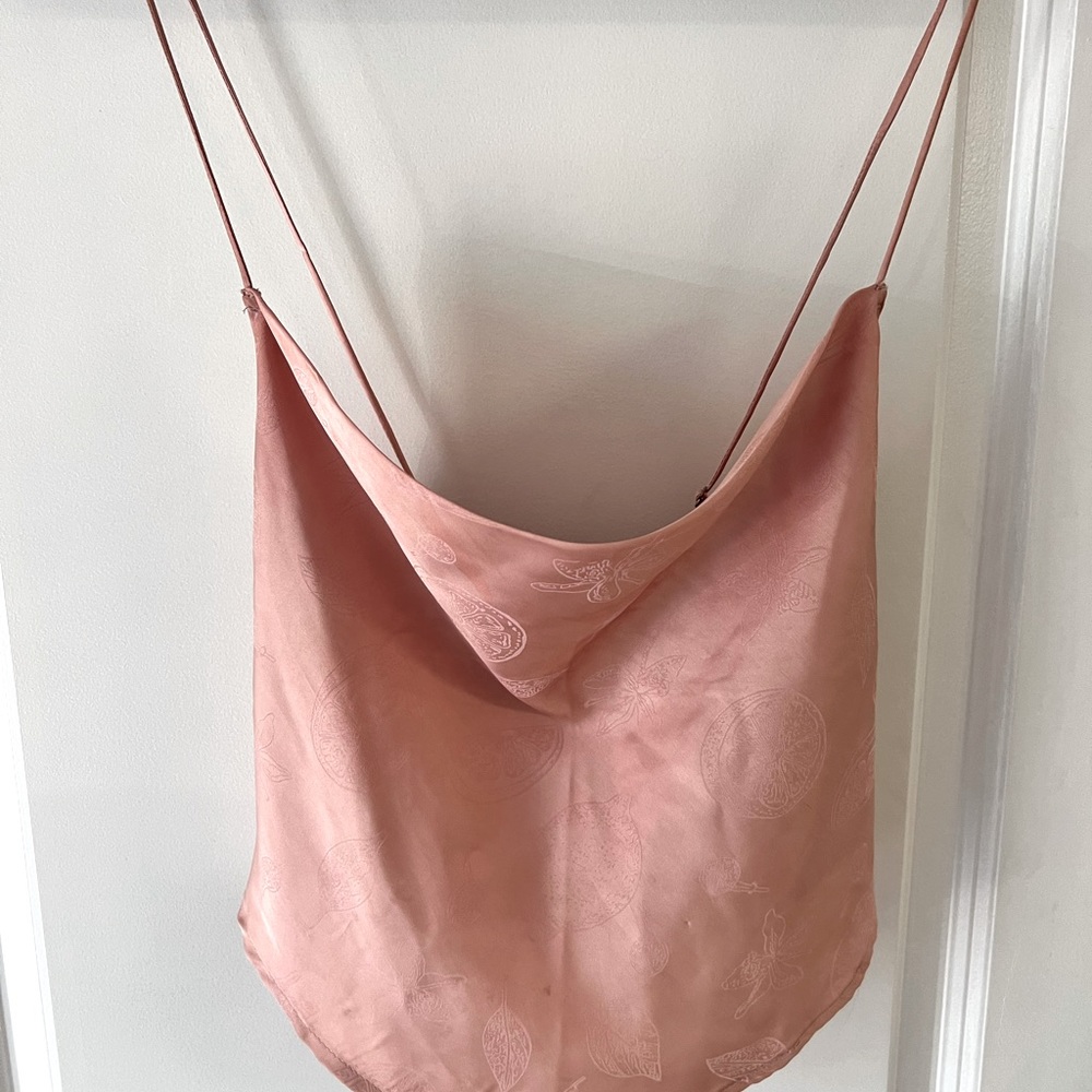 Cowl neck cropped tank